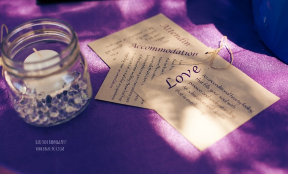 candle and love notes